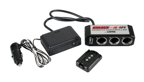 Duo-4, presa corrente tripla, USB, telecomando, 24V