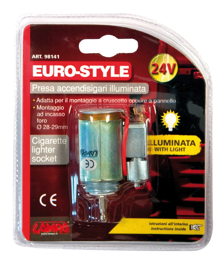 Euro-Style, presa accendisigari illuminata 24V