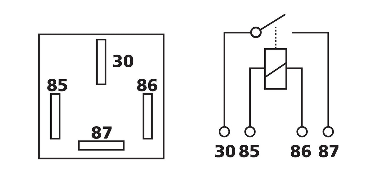 Relè universale 24V - 40A - 4 contatti