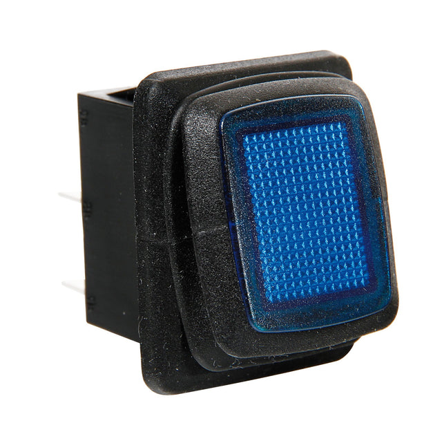 Interruttore impermeabile con led - 12/24V - Blu