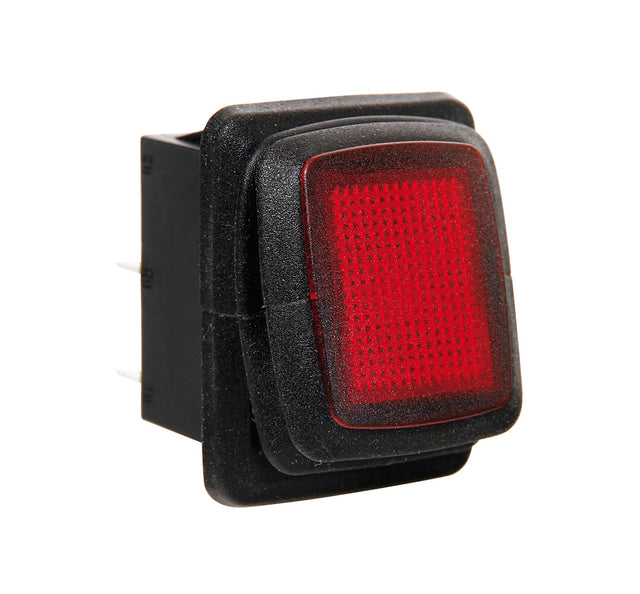 Interruttore impermeabile con led - 12/24V - Rosso