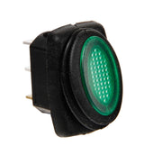 Micro interruttore impermeabile con led - 12/24V - Verde