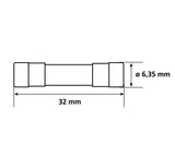 Set 10 fusibili in vetro, 12/32V