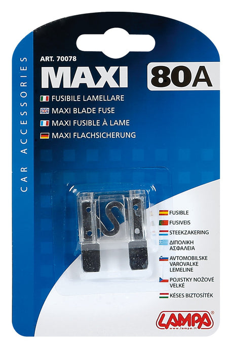 Fusibile lamellare Maxi, 12/32V - 80A