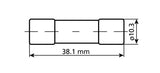 Fusibile AGU in vetro, 12/32V - 10A