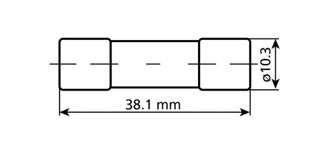 Fusibile AGU in vetro, 12/32V - 10A