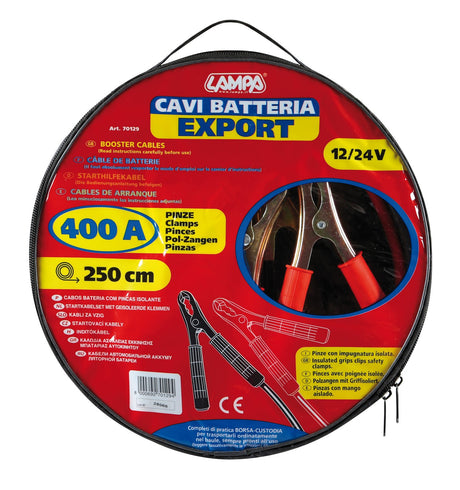 Cavi batteria Export 12/24V - 250 cm - 400 A - 12 mm²