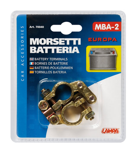 Coppia morsetti batteria modello Europa