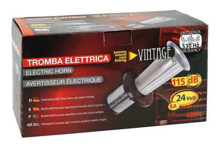 Vintage, tromba elettrica 24V, 8A