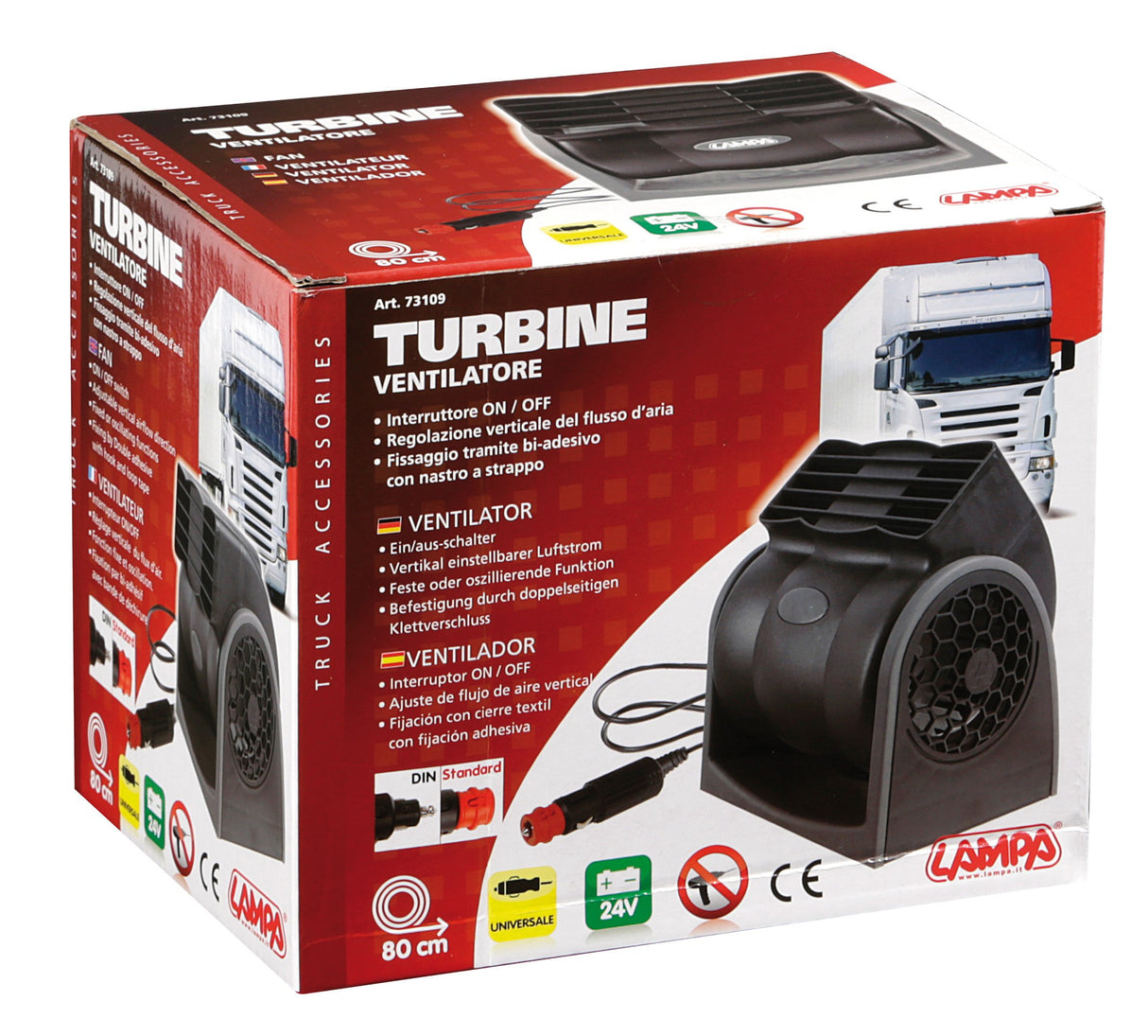 Turbine, ventilatore a doppia velocità - 24V