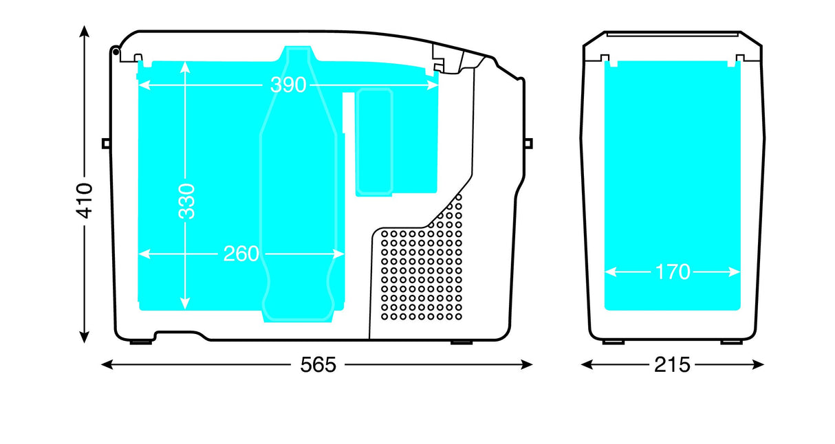 TB18, frigorifero con compressore - 12/24V - 18 L