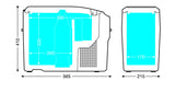 TB18, frigorifero con compressore - 12/24V - 18 L