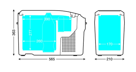 TB15, frigorifero con compressore - 12/24V - 15 L