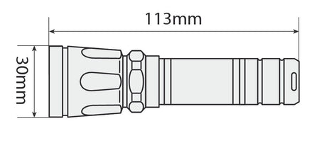 Patrol-Led, torcia a Led in alluminio - Compact - 1W