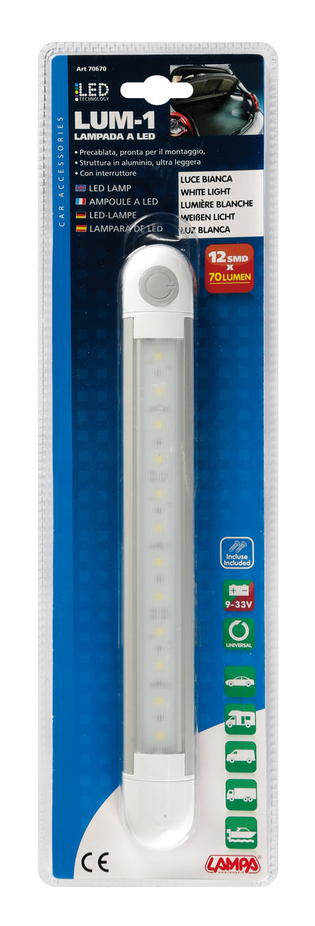 Lum-1, lampada a Led, 9/33V