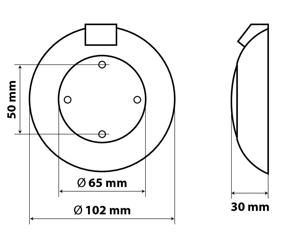 Luce di cortesia a 9/21 Led - Bianco