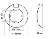 Luce di cortesia a 9/21 Led - Bianco