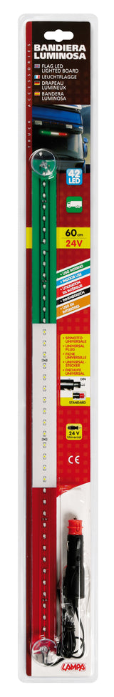 Bandiera luminosa 42 Led, 24V - Italia