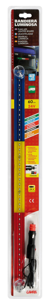 Bandiera luminosa 42 Led, 24V - Romania