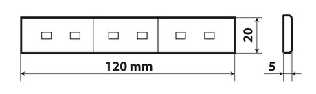 Bandiera Italia luminosa a 6 led, 24V