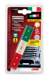 Bandiera Italia luminosa a 6 led, 24V