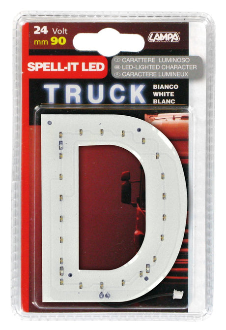 Spell-It Led, 90 mm, 24V - Bianco - D