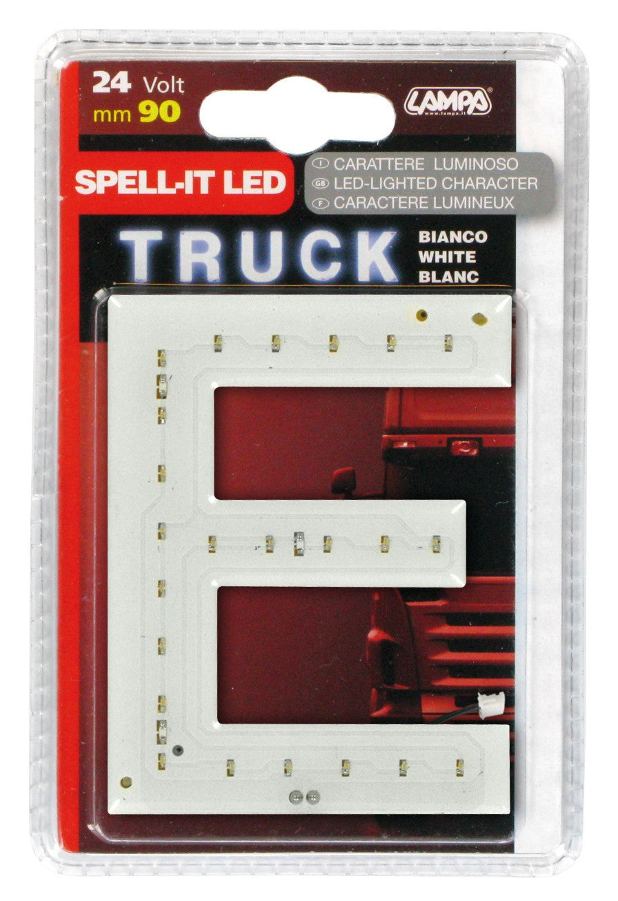 Spell-It Led, 90 mm, 24V - Bianco - E