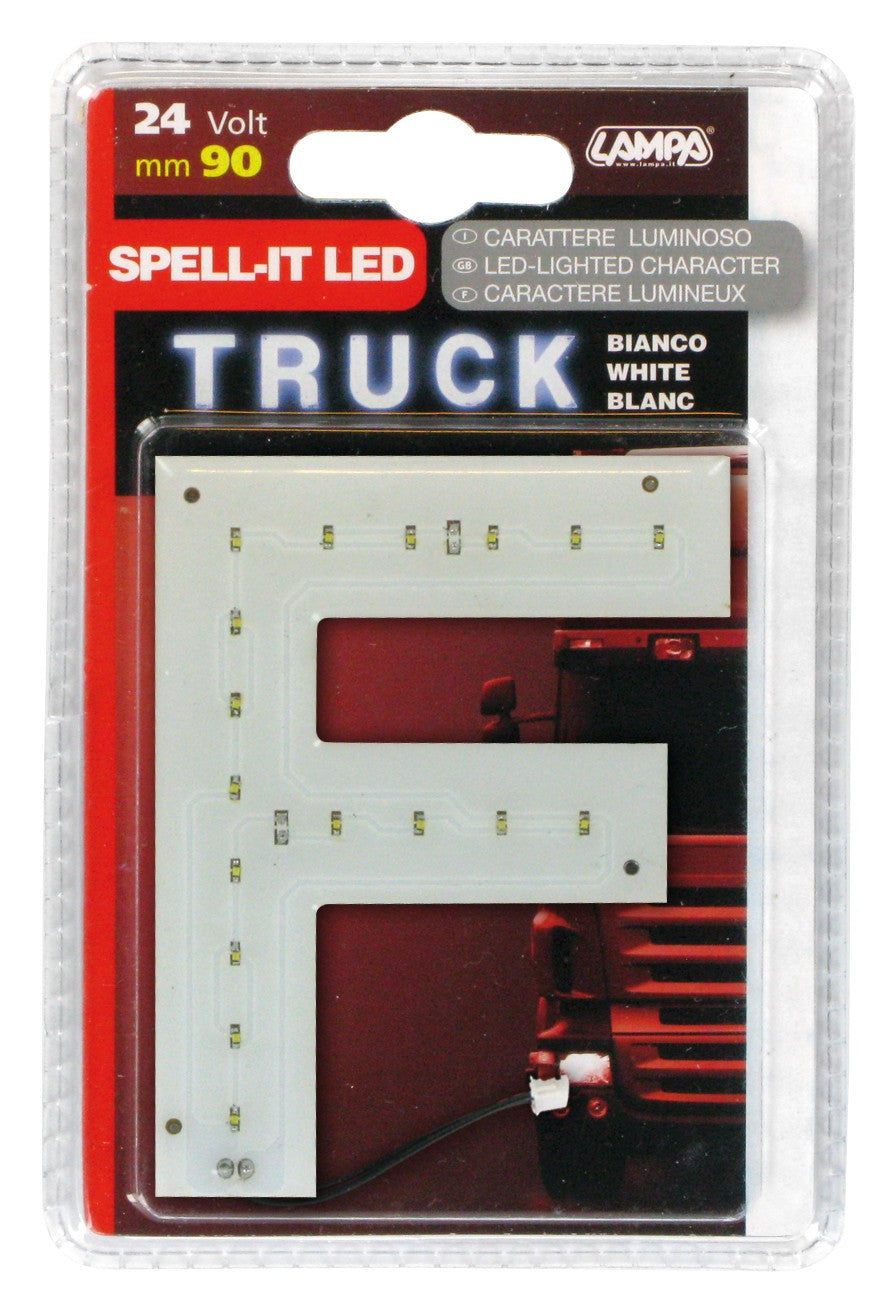 Spell-It Led, 90 mm, 24V - Bianco - F