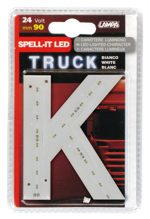 Spell-It Led, 90 mm, 24V - Bianco - K