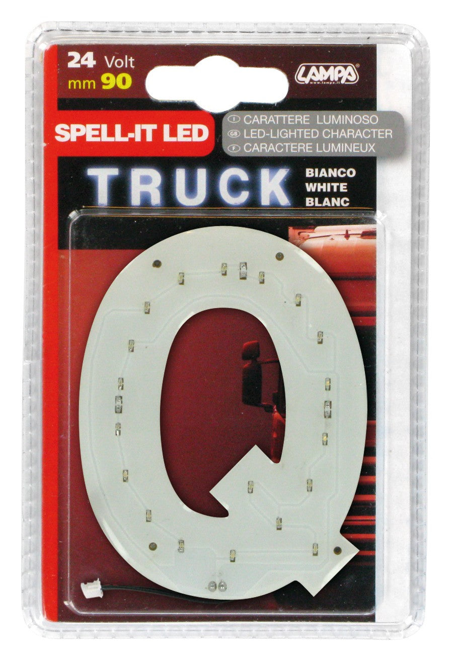 Spell-It Led, 90 mm, 24V - Bianco - Q