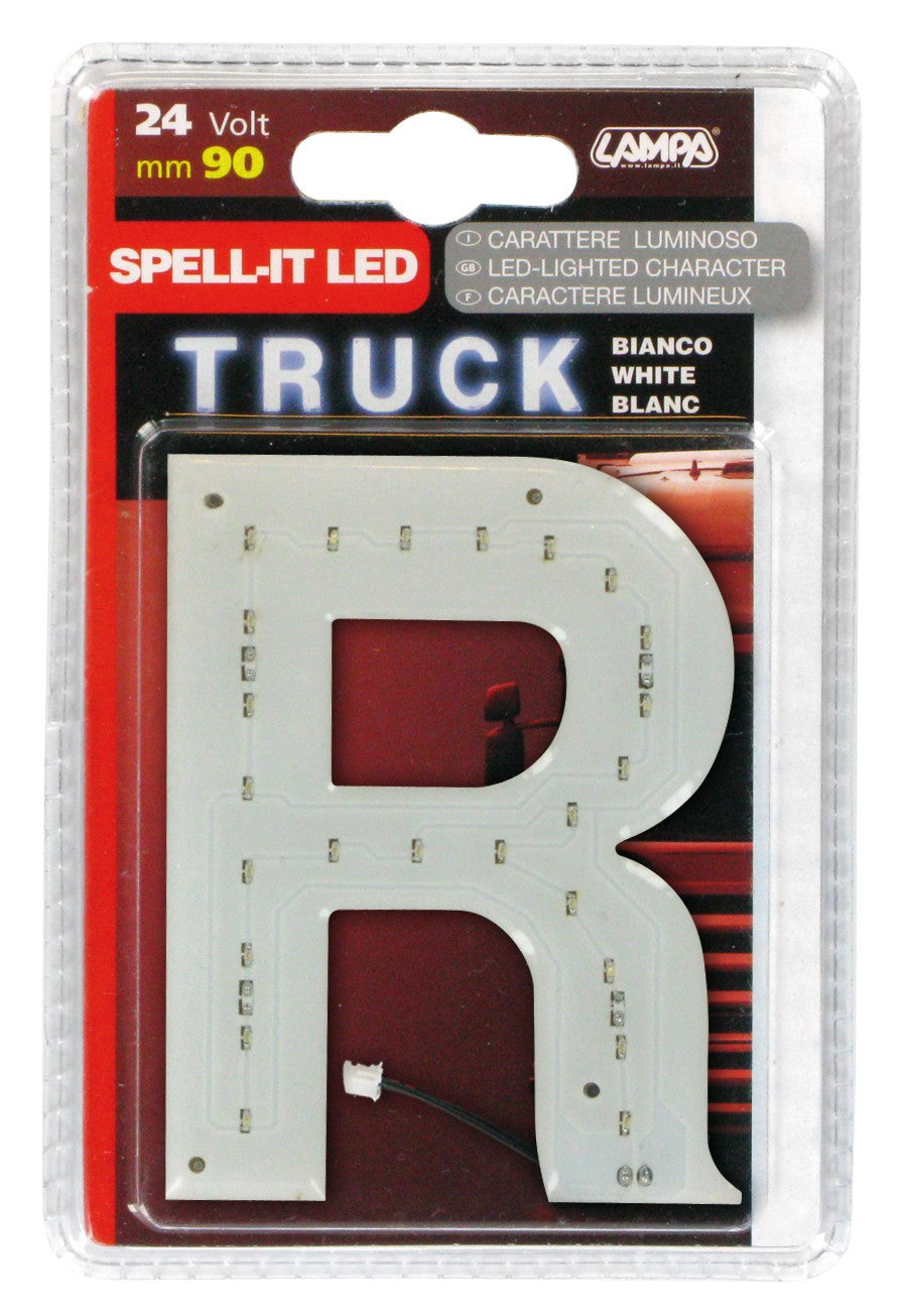 Spell-It Led, 90 mm, 24V - Bianco - R