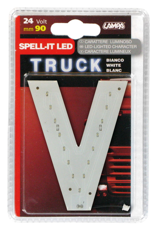 Spell-It Led, 90 mm, 24V - Bianco - V