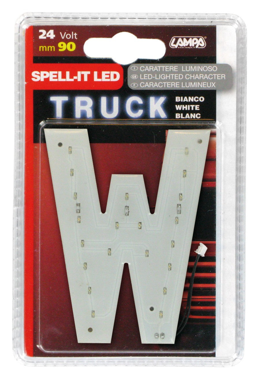 Spell-It Led, 90 mm, 24V - Bianco - W