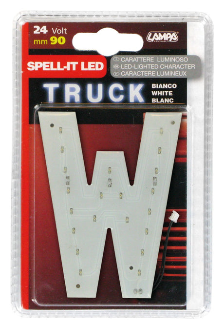 Spell-It Led, 90 mm, 24V - Bianco - W