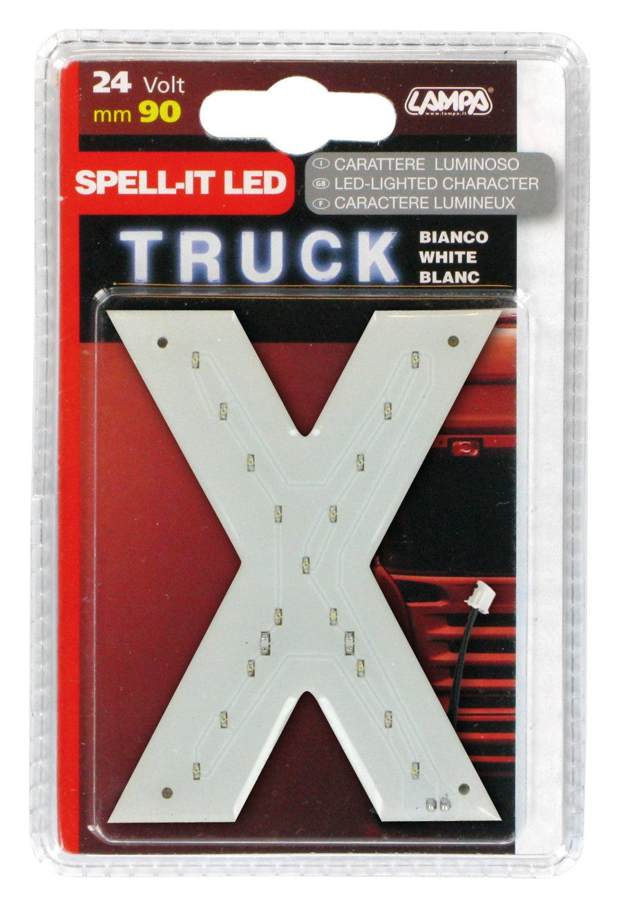 Spell-It Led, 90 mm, 24V - Bianco - X