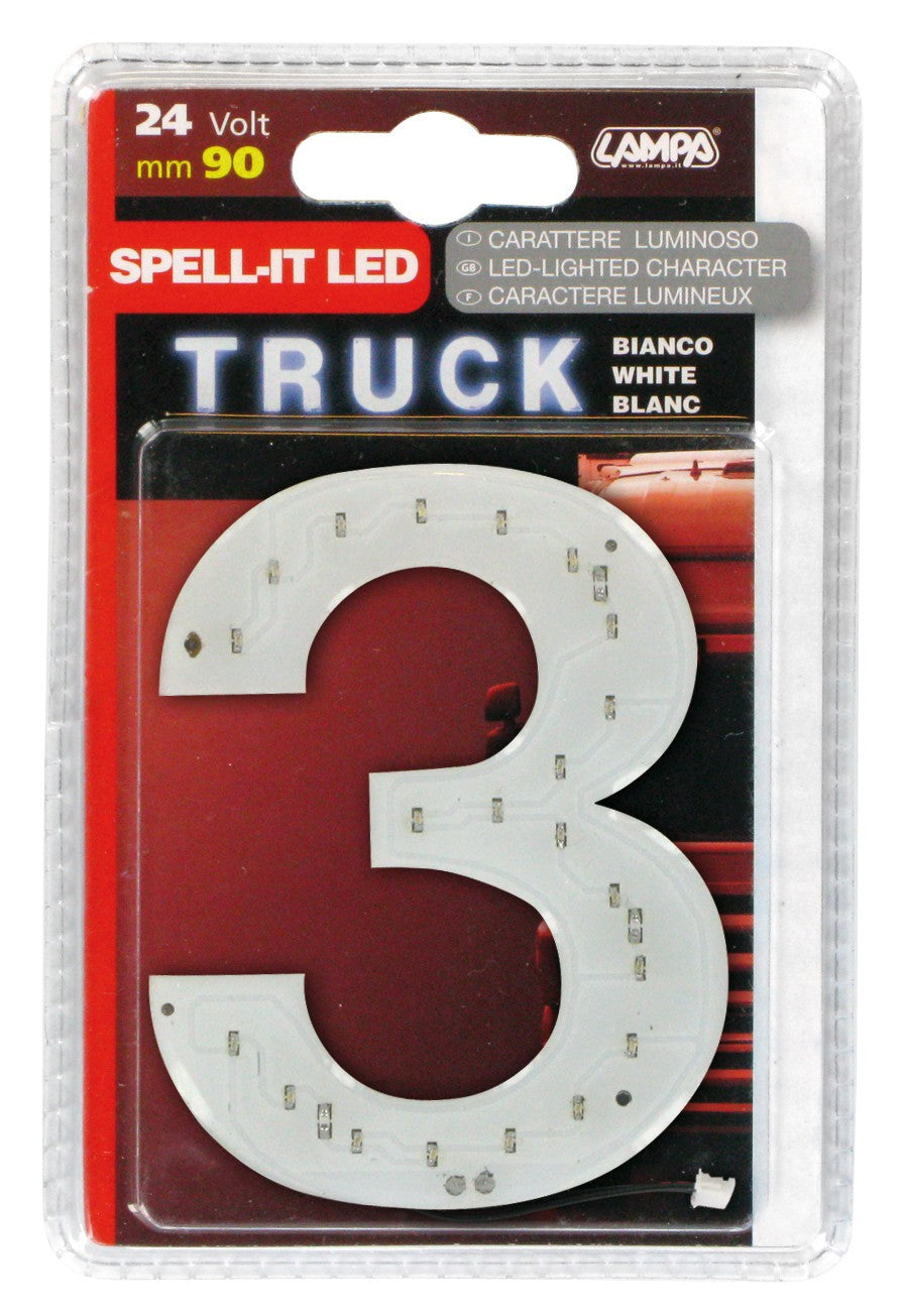 Spell-It Led, 90 mm, 24V - Bianco - 3