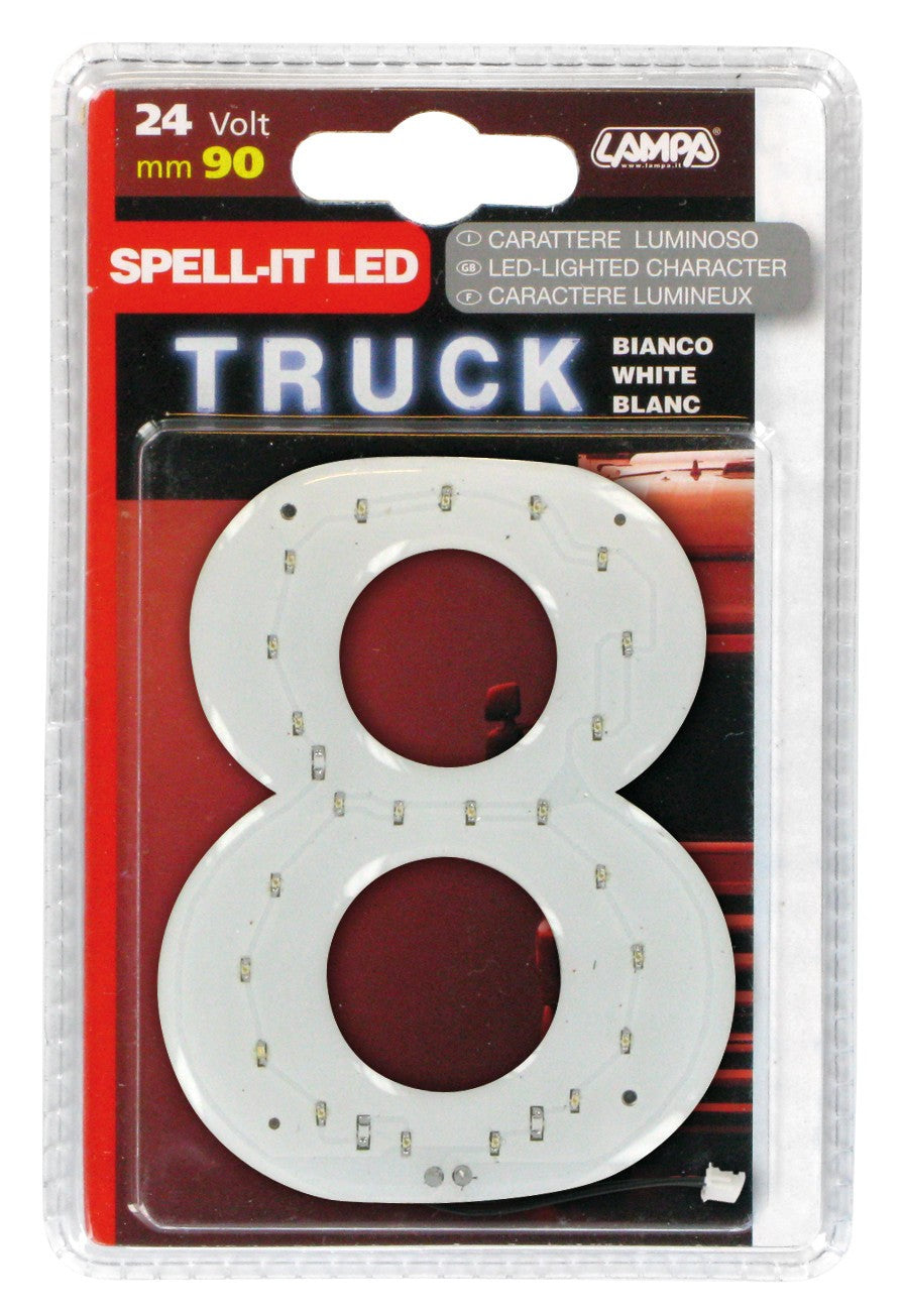 Spell-It Led, 90 mm, 24V - Bianco - 8