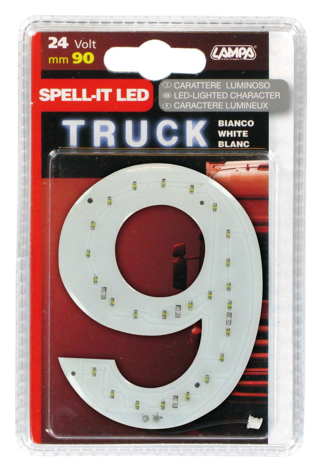 Spell-It Led, 90 mm, 24V - Bianco - 9