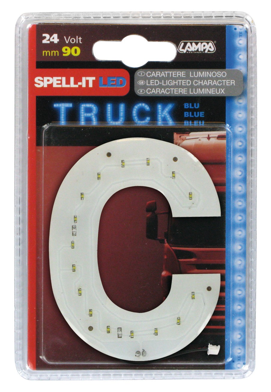 Spell-It Led, 90 mm, 24V - Blu - C