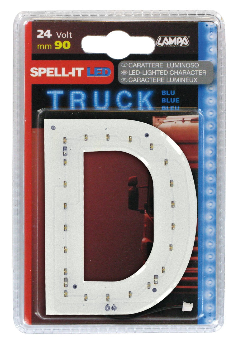 Spell-It Led, 90 mm, 24V - Blu - D