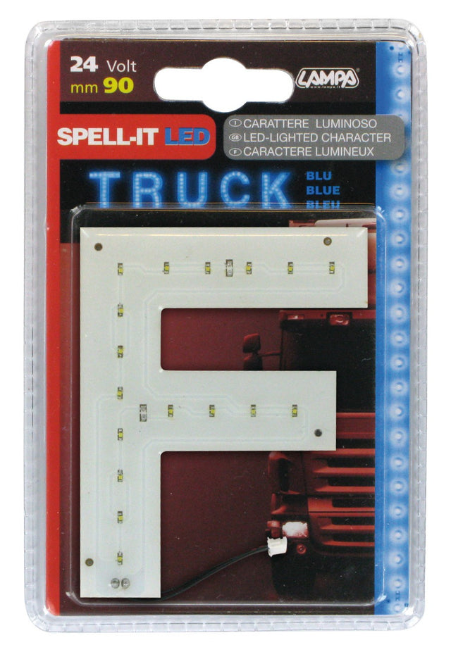 Spell-It Led, 90 mm, 24V - Blu - F