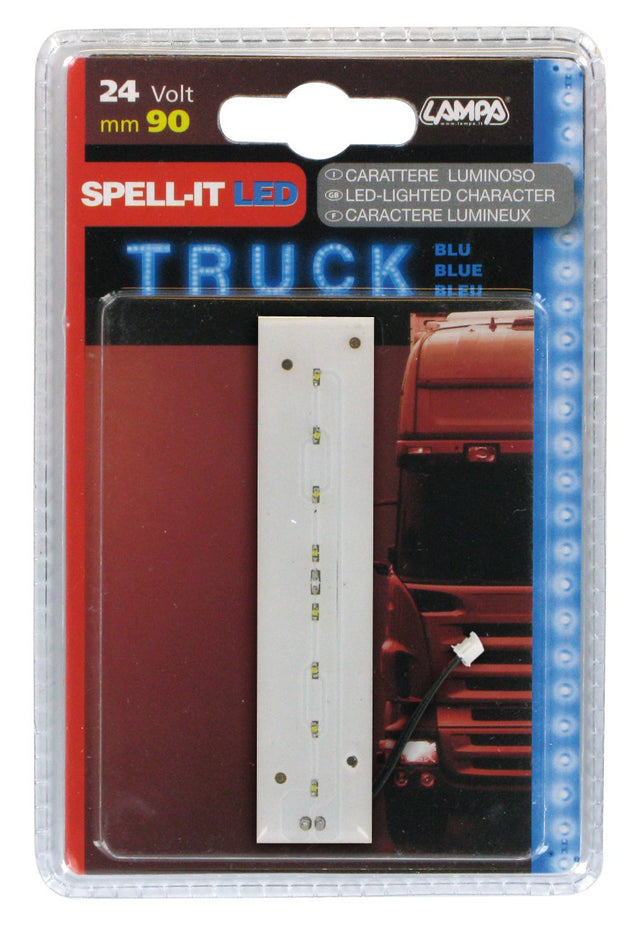 Spell-It Led, 90 mm, 24V - Blu - I