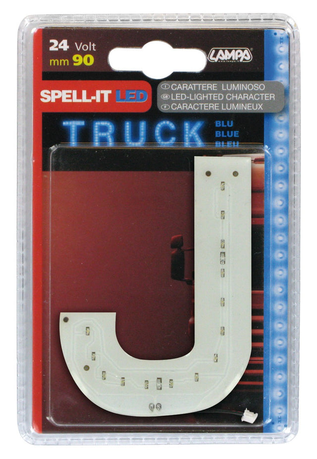 Spell-It Led, 90 mm, 24V - Blu - J