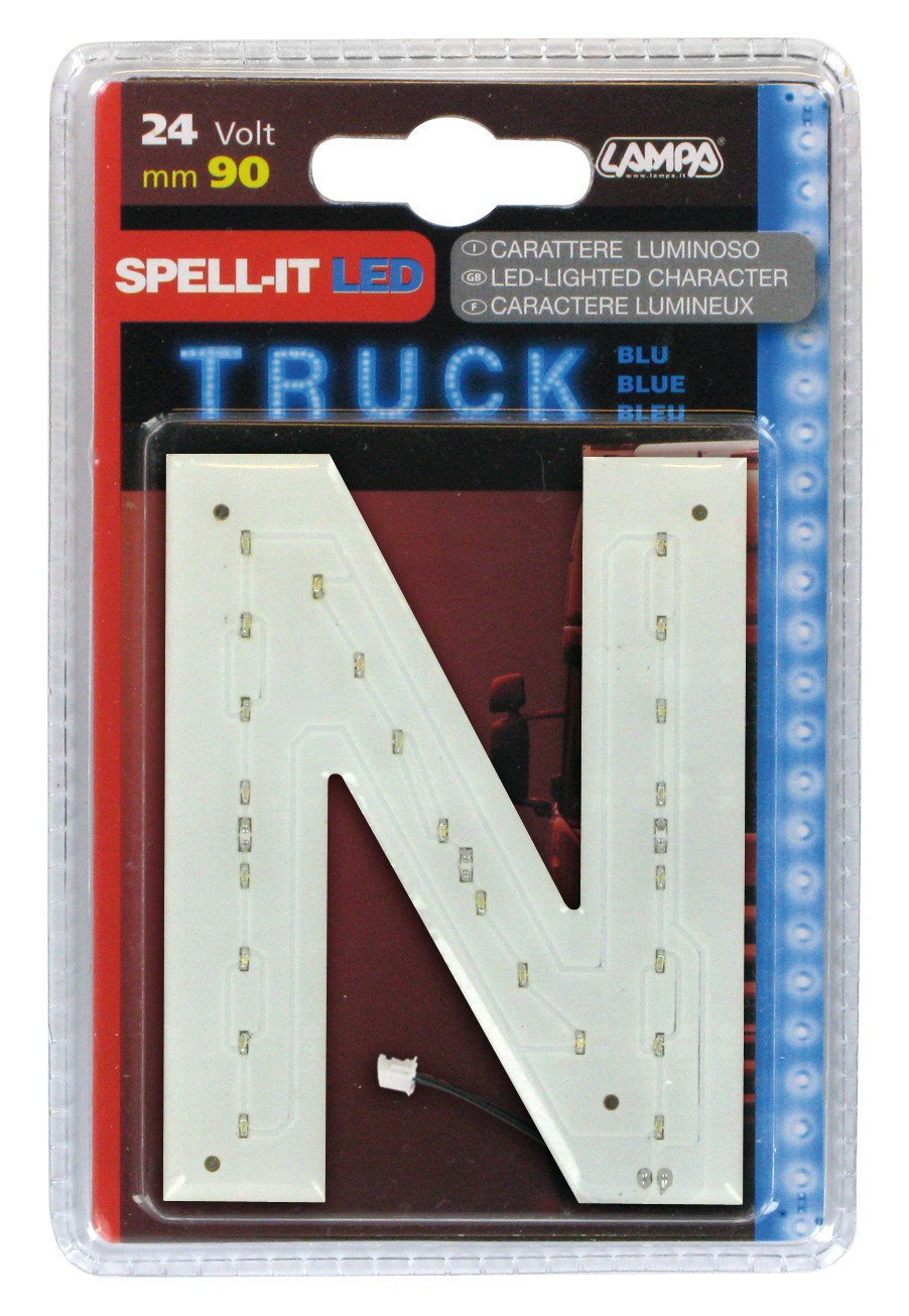 Spell-It Led, 90 mm, 24V - Blu - N