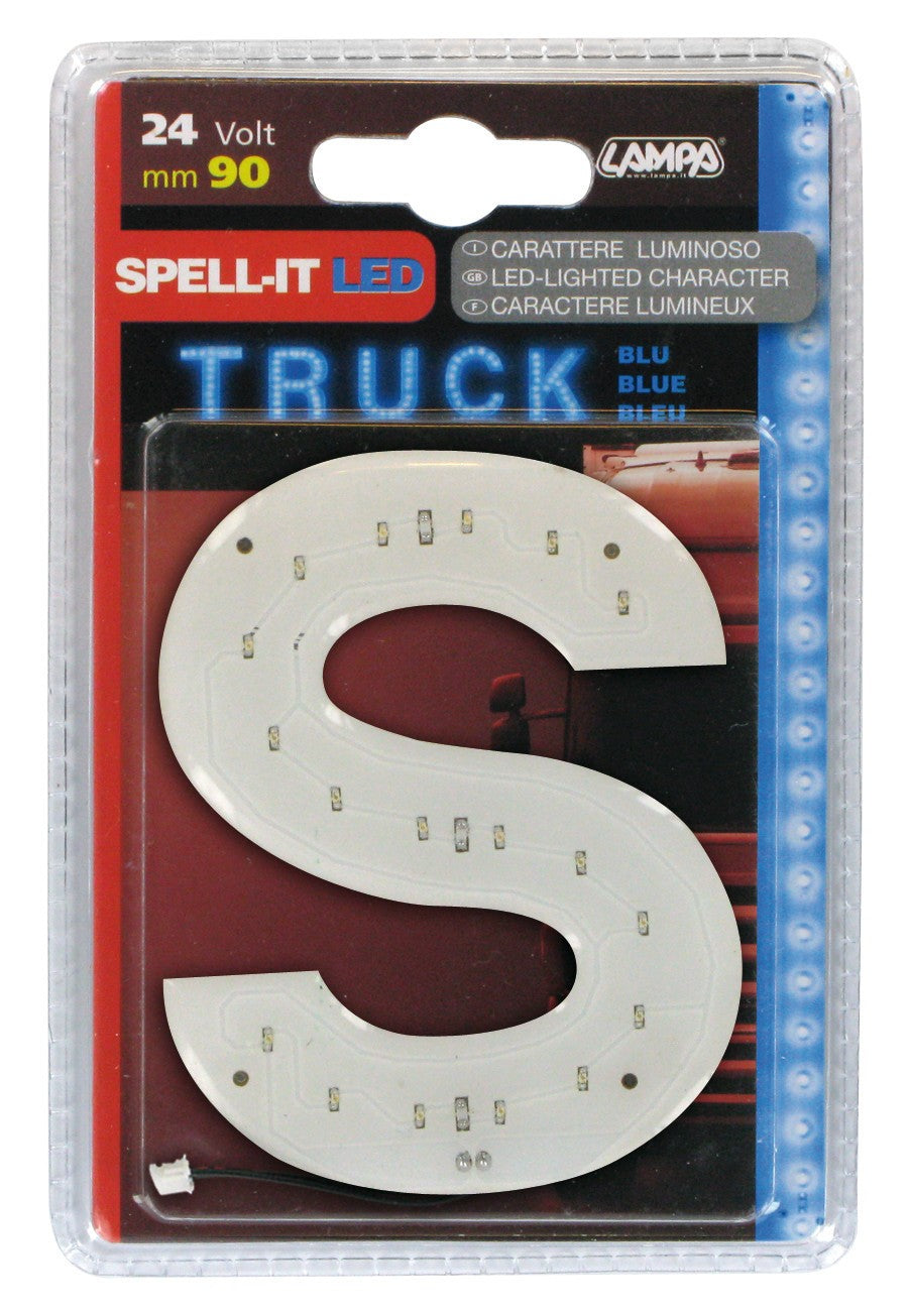 Spell-It Led, 90 mm, 24V - Blu - S