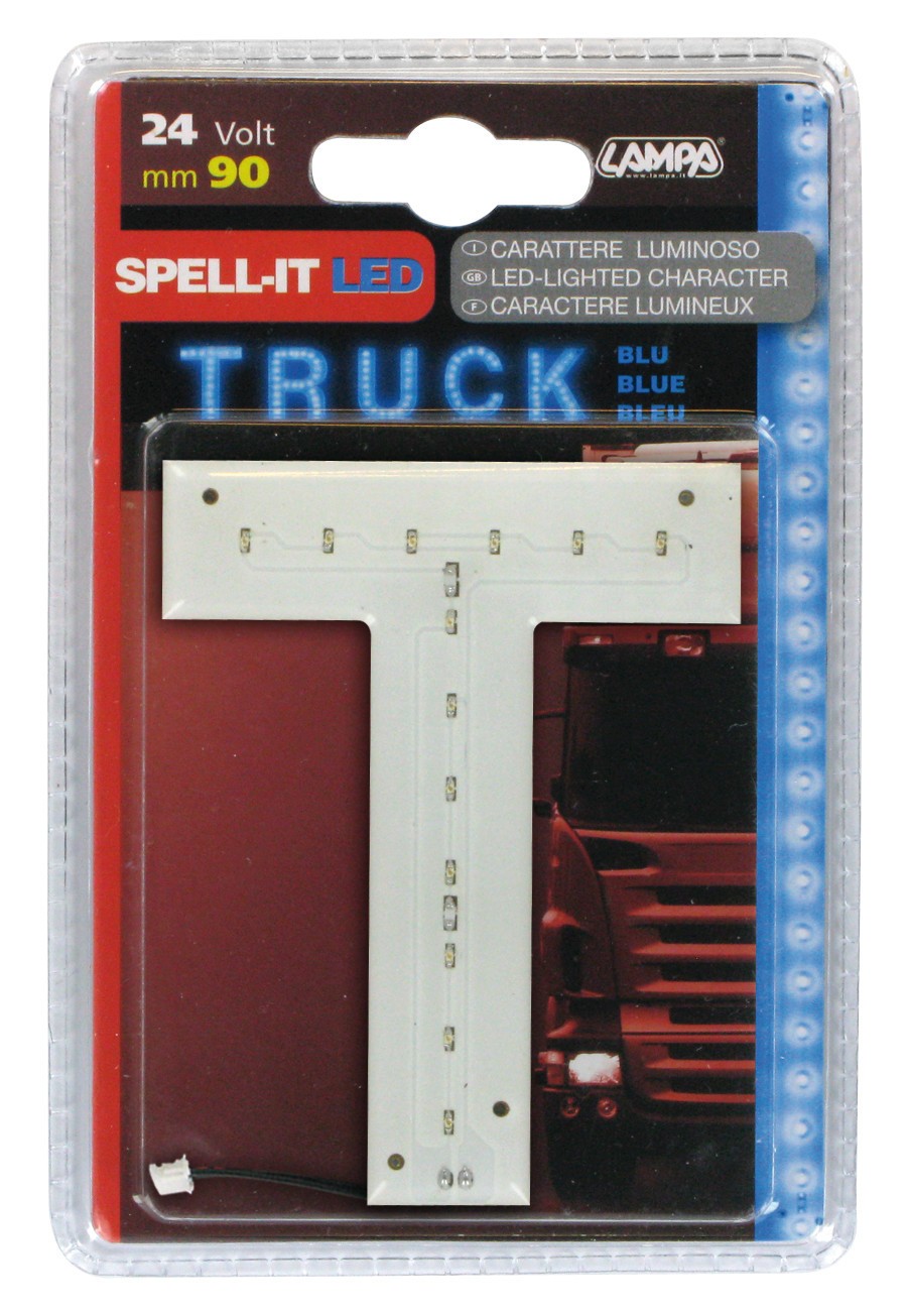 Spell-It Led, 90 mm, 24V - Blu - T