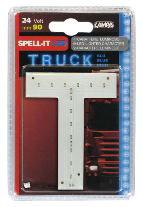 Spell-It Led, 90 mm, 24V - Blu - T