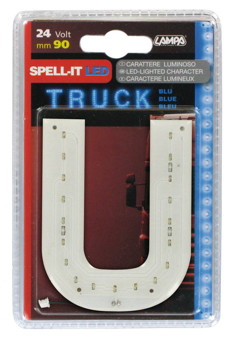 Spell-It Led, 90 mm, 24V - Blu - U