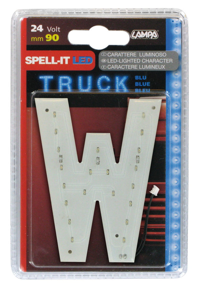 Spell-It Led, 90 mm, 24V - Blu - W