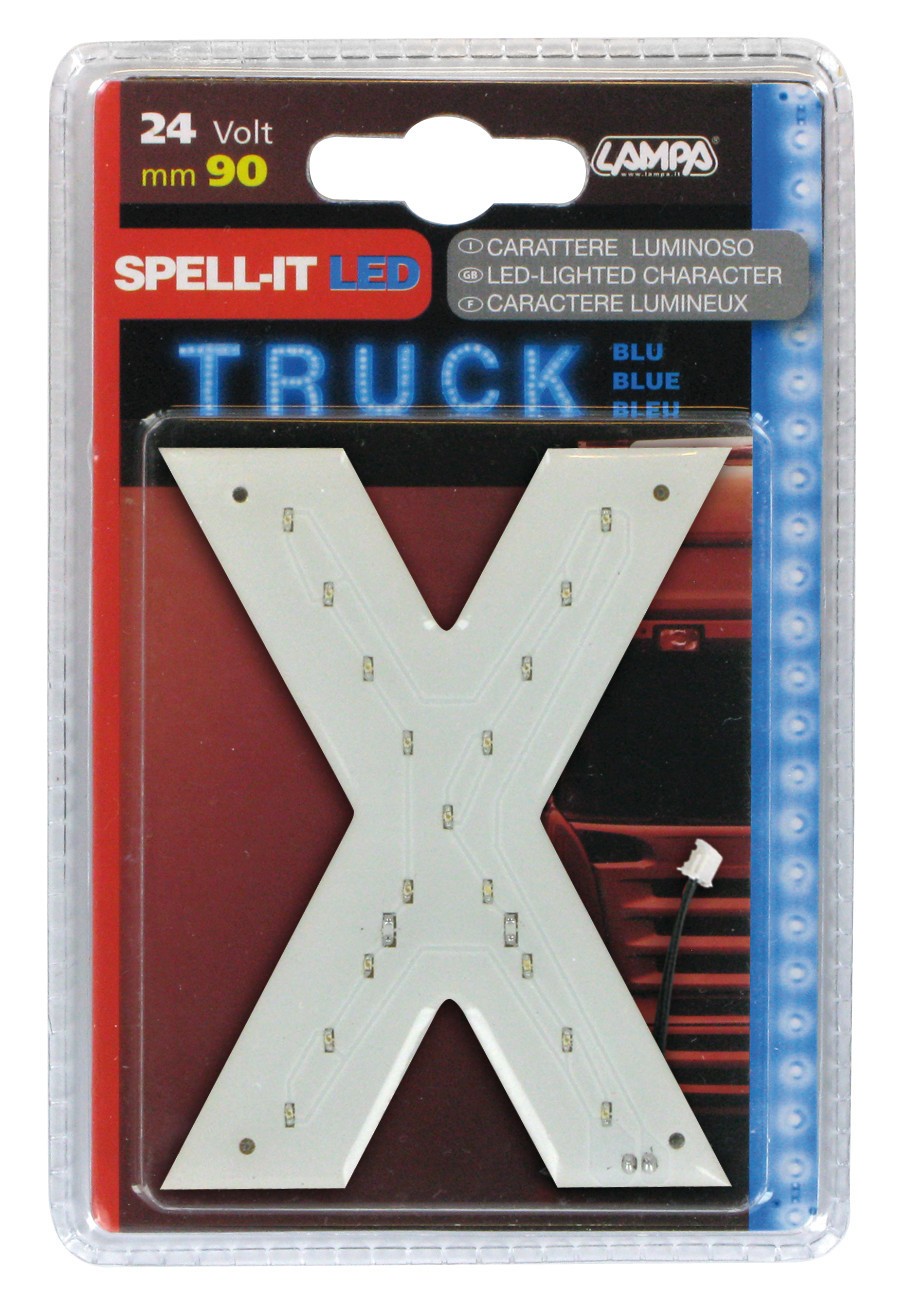 Spell-It Led, 90 mm, 24V - Blu - X